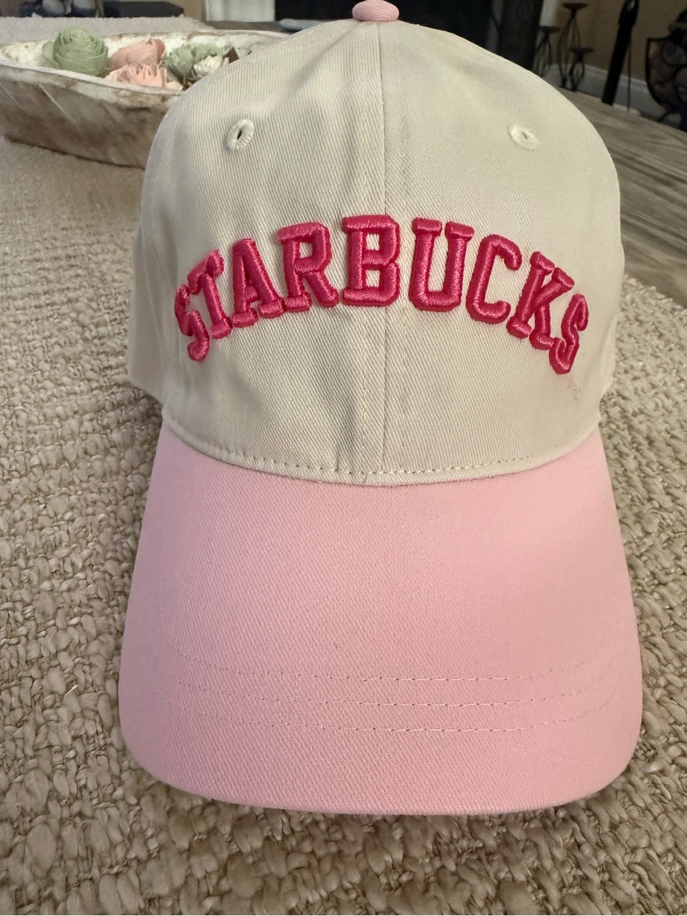 Starbucks Pink Drink Baseball Cap 2026 CORE Hat NWT Cream Pink Fast Shipping